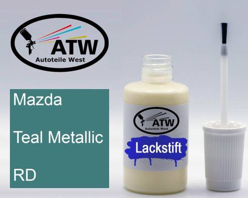 Mazda, Teal Metallic, RD: 20ml Lackstift, von ATW Autoteile West.